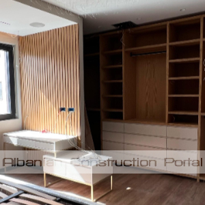 Veshje muresh me ristela MDF lisi Veshje muresh me ristela MDF lisi